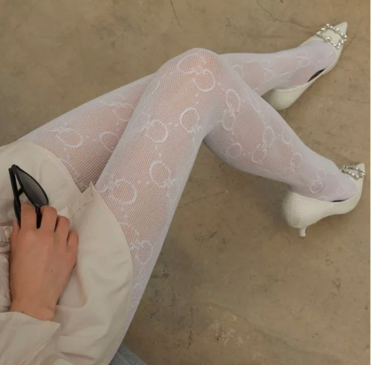Womens Luxury GG Tights Stocking, Sexy Letters Long Stockings