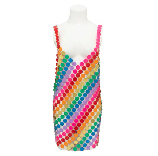 Chrishelle Rainbow Sequin Dress