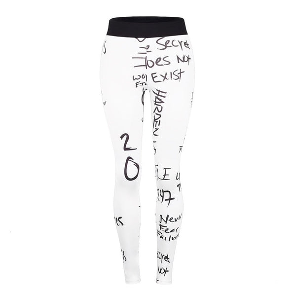 Graffiti Print Yoga Gym Leggings