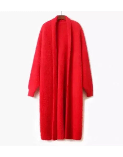 Maxi Mohair Faux Mink Cashmere Oversized Cardigan