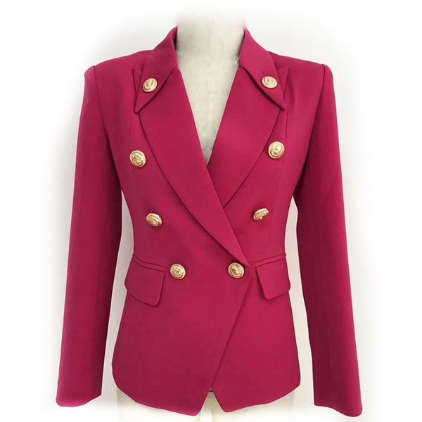 Super-Luxe Blazer With Gold Buttons