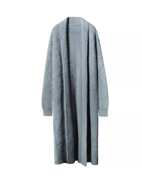 Maxi Mohair Faux Mink Cashmere Oversized Cardigan