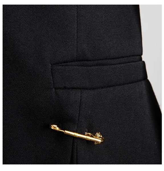 Black Safety Pin Blazer