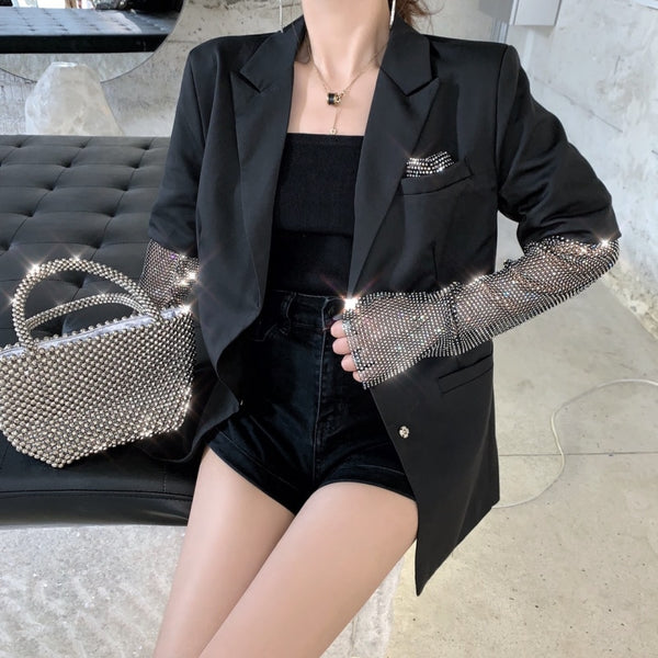 Diamond Sleeve Blazer