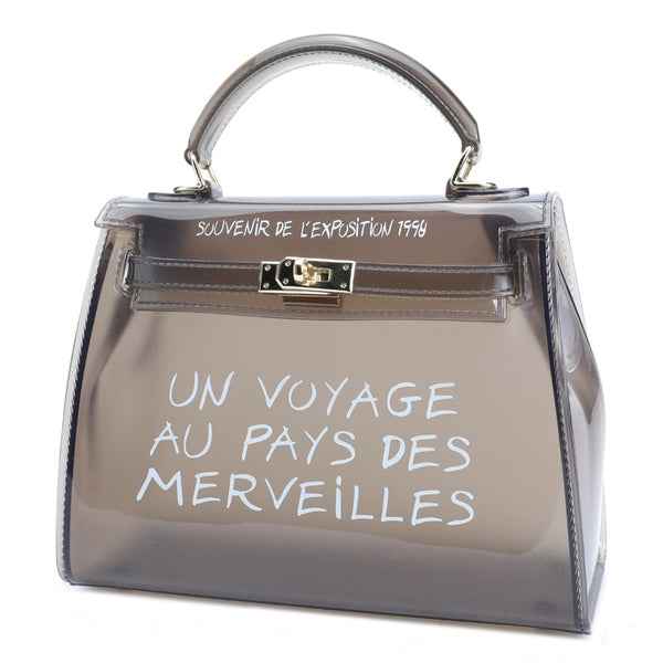 Clear Kelly Transparent Shoulder Bag