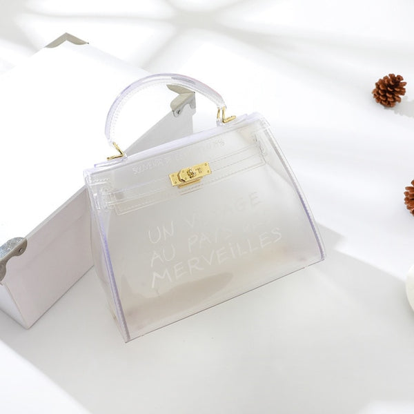 Clear Kelly Transparent Shoulder Bag