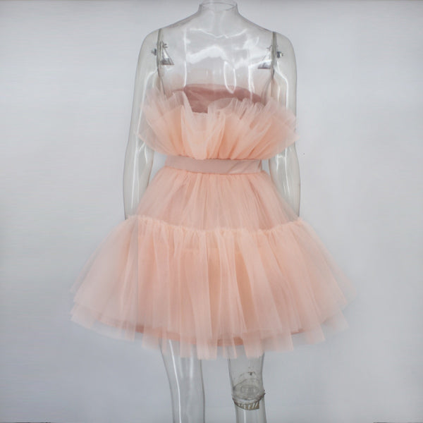 Princess Tulle Mini Party Dress