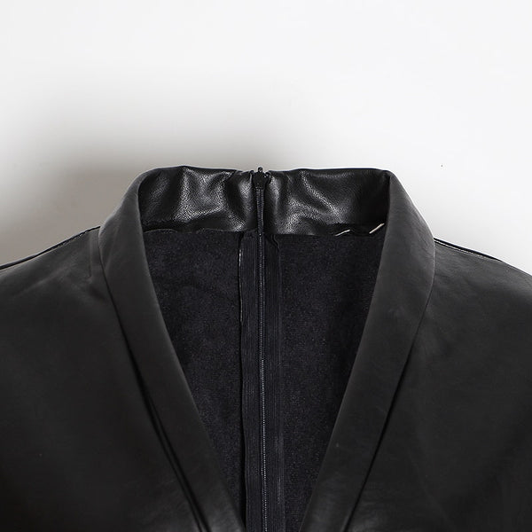 Vegan Leather Bow Tie Waist Playsuit