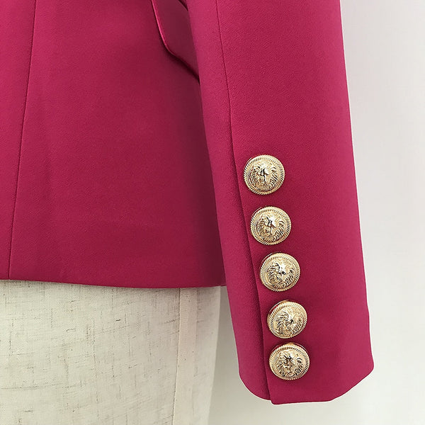 Super-Luxe Blazer With Gold Buttons